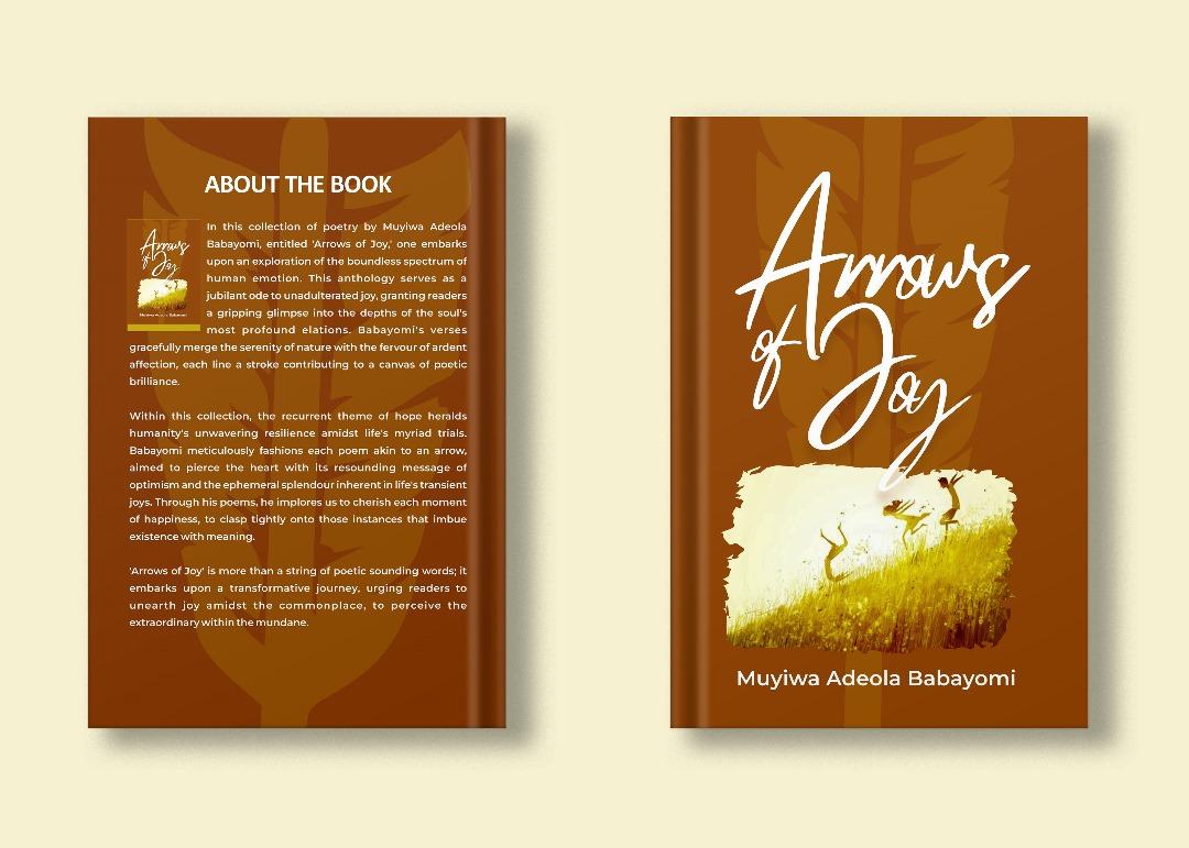 A book cover for the collection of poems, Arrows Of Joy.